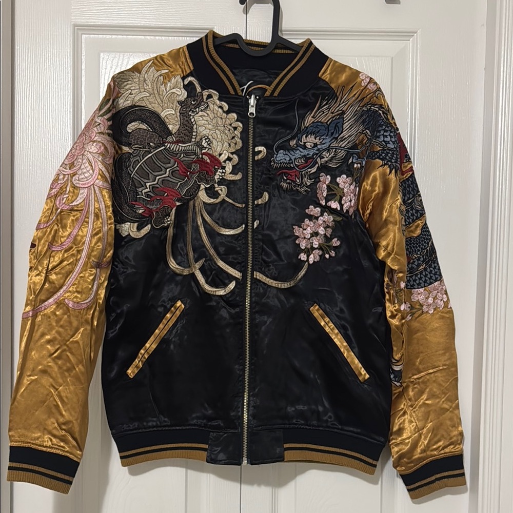 Luxury Four Gods Heavy Embroidered Sukajan Souvenir Jacket